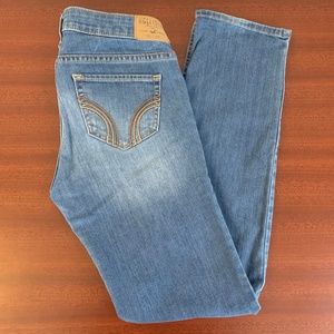 Hollister Slim Straight Demin Blue Jeans